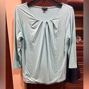Talbots Soft Aqua Blouse